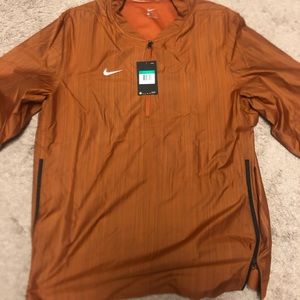 Nike crewneck burnt orange windbreaker